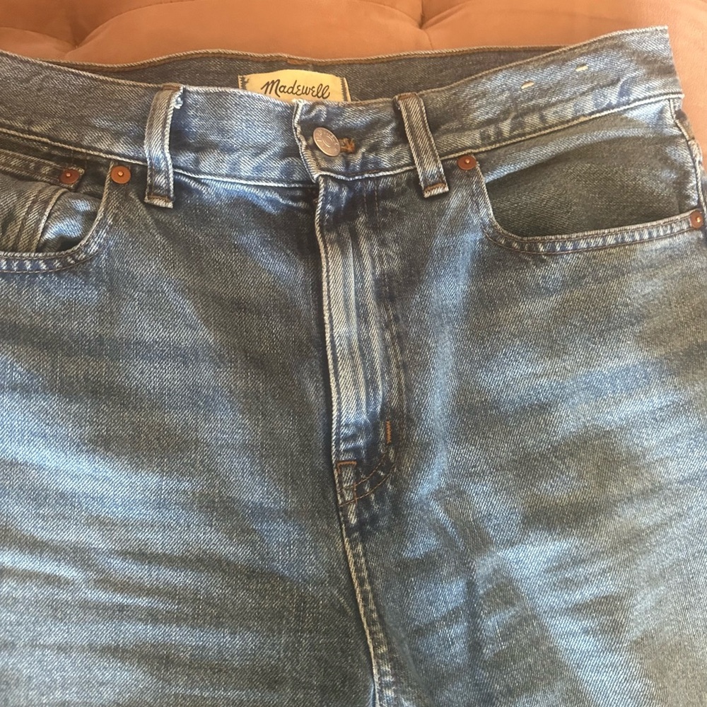 Madewell The Rail Straight Jean - Reston wash - Picture 10 of 16